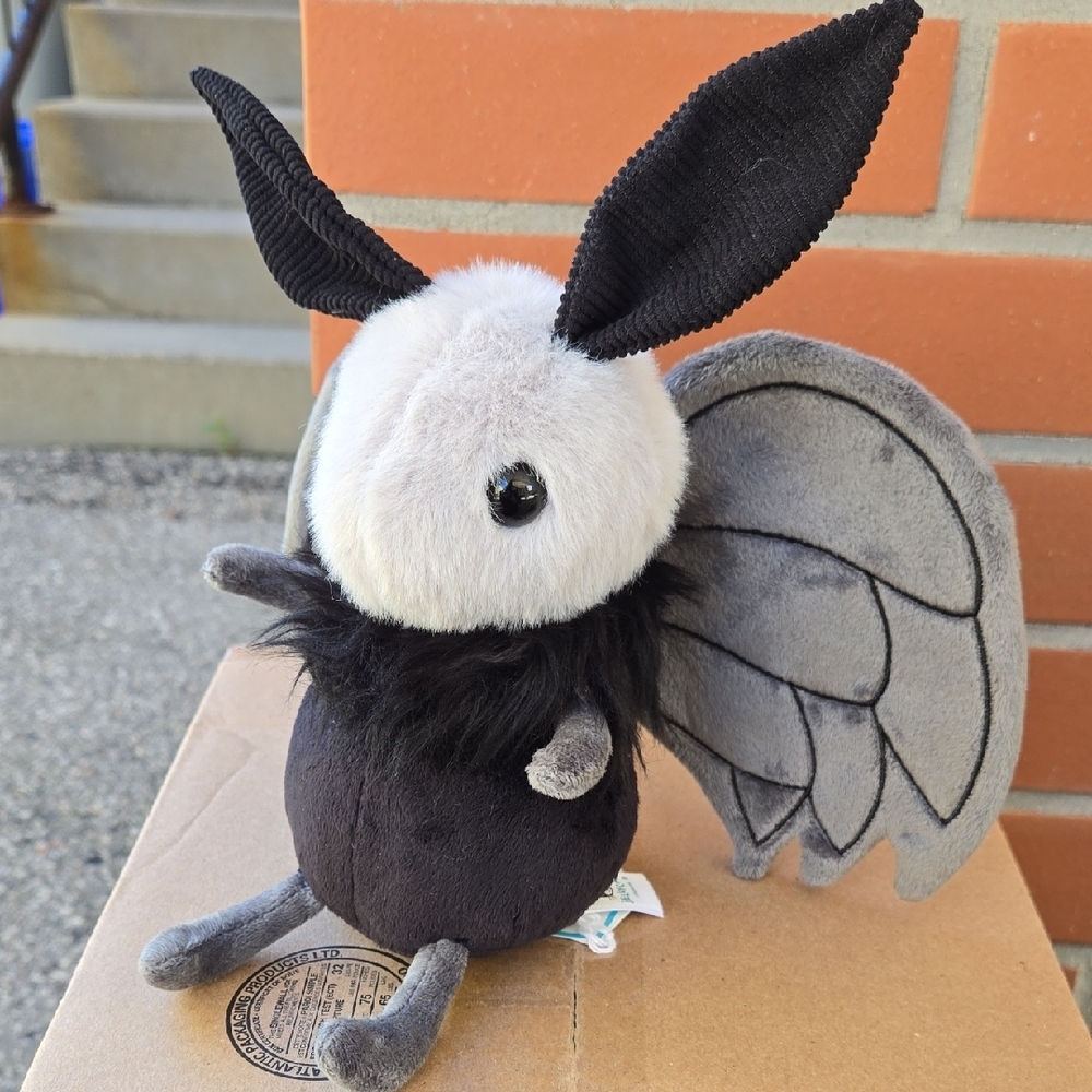 HTF Jellycat Miff Mothman NWT W/ Dust Bag
